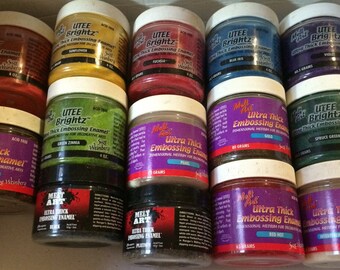 Ranger and Suze Weinberg Melt Art UTEE COLORS Ultra Thick Embossing Enamels US Melting Pots Heat it ink sets
