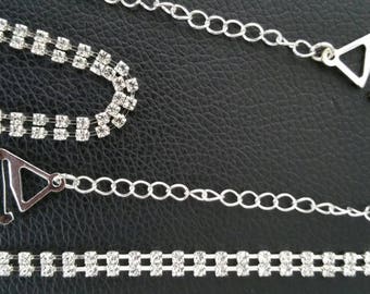 BRA STRAPS Luxurious diamante rhinestone crystal bra straps Adjustable detachable shoulder straps Lingerie strap Bridal Wedding Eveningwear