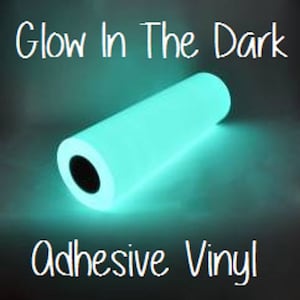 Glow In The Dark Adhesive Vinyl 12x12 Sheet Halloween Vinyl RTape GlowEfx Craft Vinyl Halloween Decoration 12x12" Glow In The Dark Adhesive