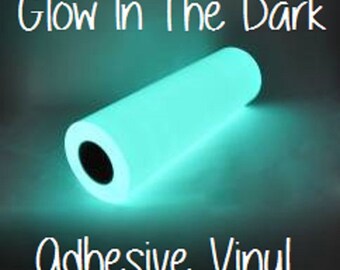 Glow In The Dark Adhesive Vinyl 12x12 Sheet Halloween Vinyl RTape GlowEfx Craft Vinyl Halloween Decoration 12x12" Glow In The Dark Adhesive