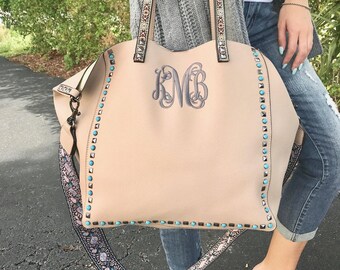 Monogrammed Leather purse, Personalized Purse, Ladies Hand Bag, Pocket Book, Handbag, Personalized Purse, Monogrammed Purse, Blush