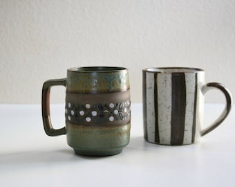 Vintage Mugs, Modern, Geometric