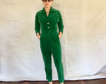 1950s Velvet Saks Fifth Ave Jumpsuit.