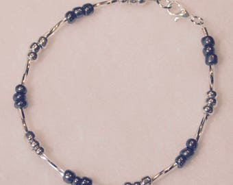 Silver Tube Bracelet