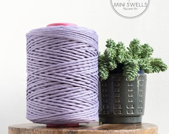 Lilac Cotton Rope - Super Soft Luxe Cotton Cord - 5mm - Cotton Rope - Macrame Rope - Diy Macrame - Rope - Weaving - Macrame