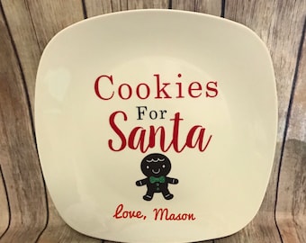 Cookies for santa plate *could be personalized