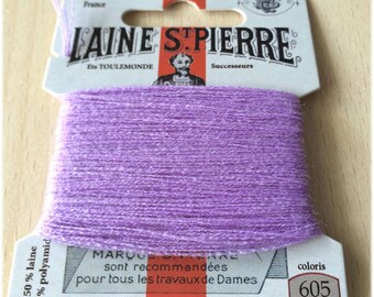 St. Pierre 605 purple wool yarn