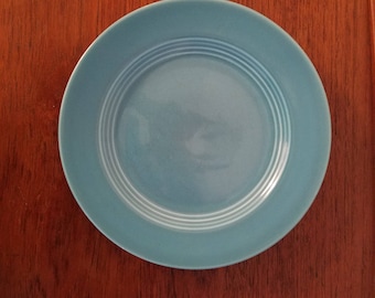 Homer Laughlin Harlequin Luncheon Plate, Turquoise, Fiestaware. 9.25"