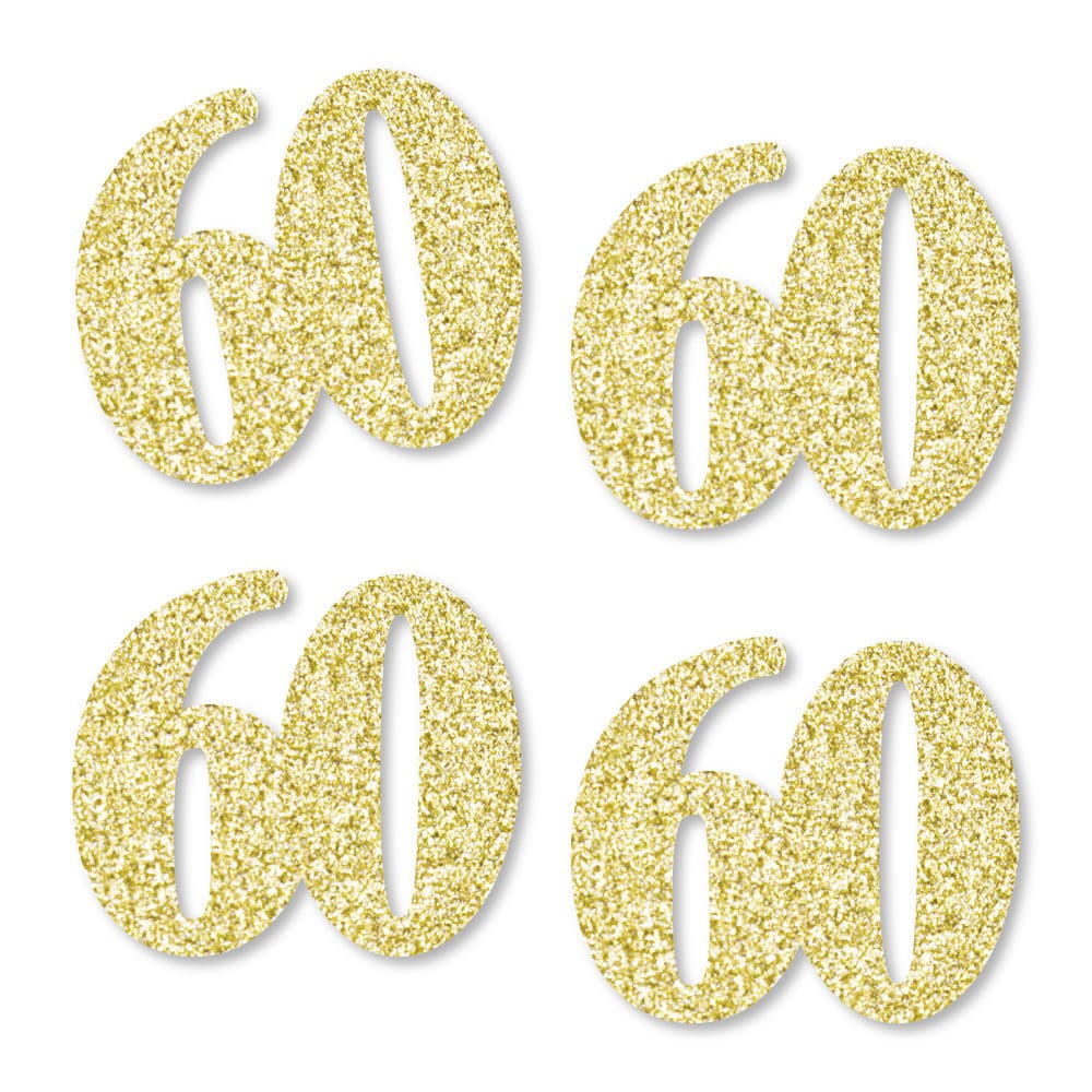 gold glitter 60 no mess real gold glitter cut out numbers