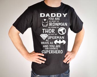 Superhero Daddy, SVG, PNG, DXF, Vinyl Design, Circut, Cameo, Cut File, Dad Decal, Dad shirt, Fathers Day svg, Dad Svg, Father Svg, Super Dad