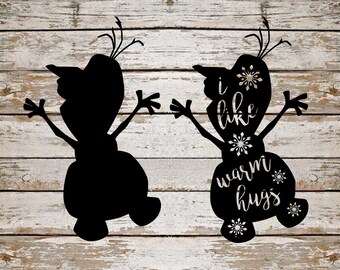 Frozen SVG Bundle, Olaf SVG Bundle, Disney cut file, clipart, frozen svg files for silhouette, files for cricut, svg, dxf, eps, png, scal