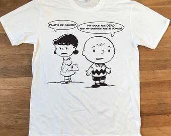Lucy and Charlie Brown Punk T-shirt