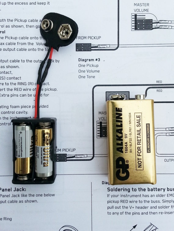 Emg 24 Volt Solderless Active Pickup Mod for 60 81-85 and 89