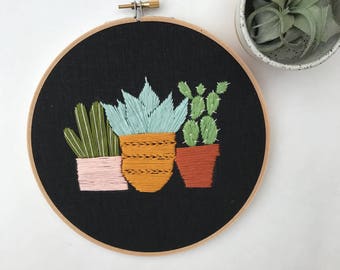 broderie d’art de cactus