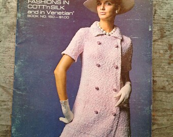 Vintage 1968 Bernat Yarn Knitting Pattern Book 150
