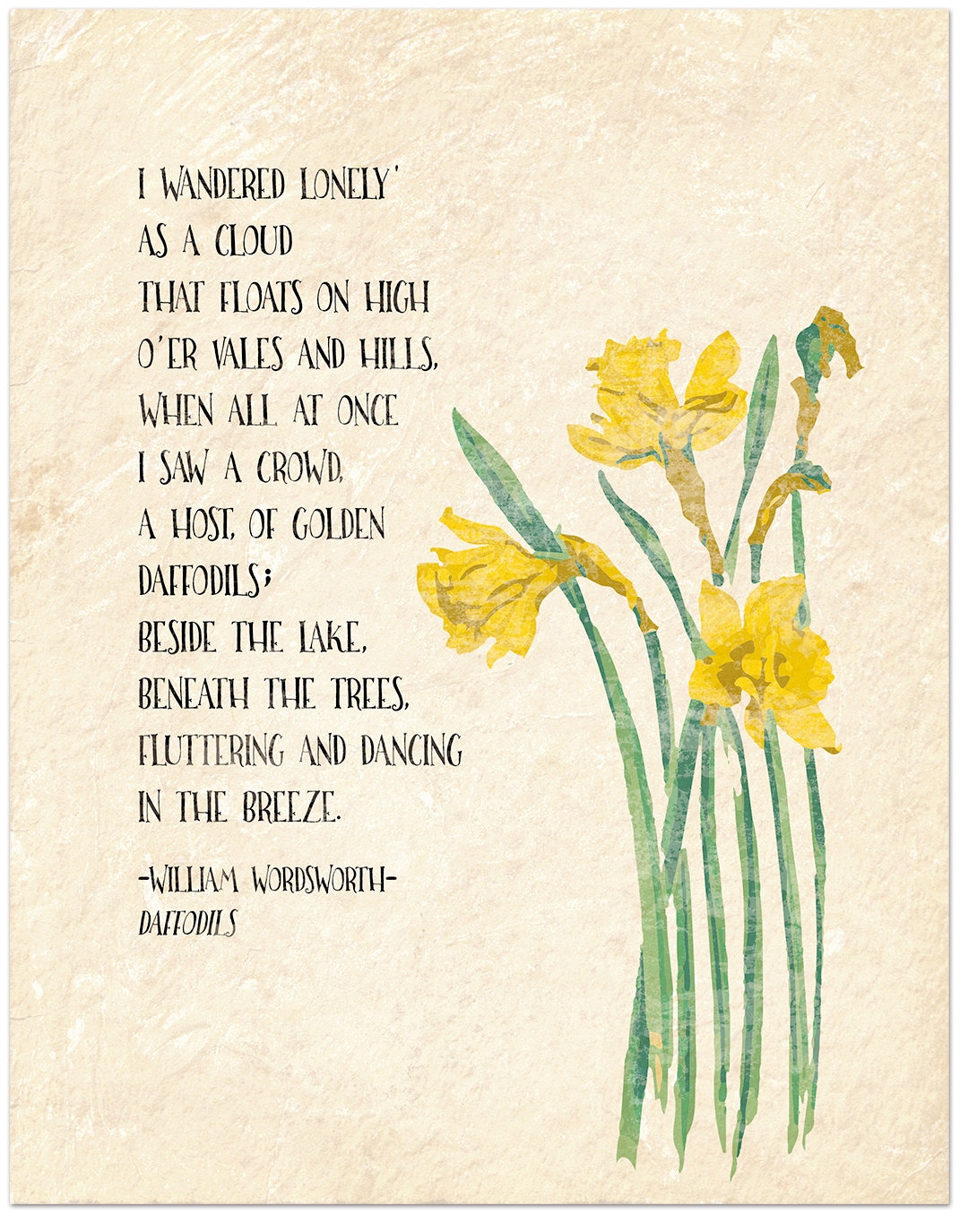 golden-daffodils-william-wordsworth-inspirational-literary