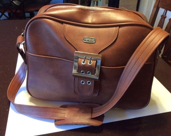 Vintage Merdian Carry On Luggage Bag