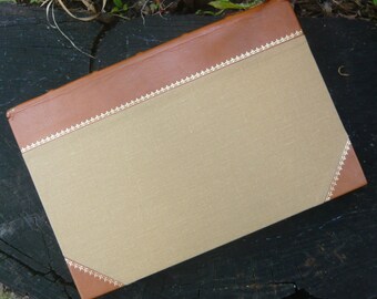 Blank Journal, handmarbled endsheets