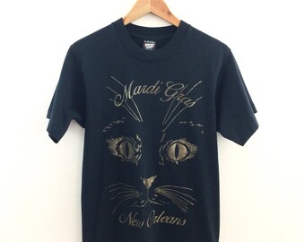 Vintage Mardi Gras New Orleans Cat Tee