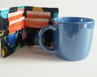 Tea Wallet, Tea Bag Wallet, Tea Bag Holder, Tea Bag Storage, Tea Bag Caddy, Travel Tea Bag Holder, Tea Cups
