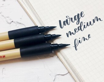 Modern Brush Calligraphy Lettering pen set by Kuretake Zig (5 pens)