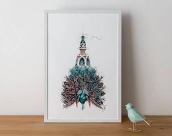 Peacock Lu - Poster - Deluxe Edition - 40 x 60 cm
