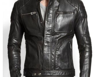 Leathr Jacket - John Barrowman Arrow Malcolm Merlyn Brown Wax Leather Jacket