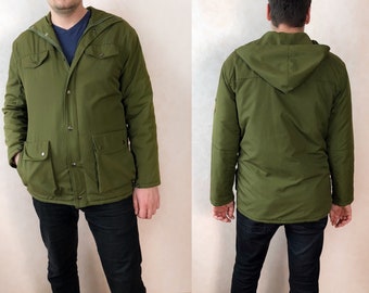 90s Oversized Jacket Vintage Parka Jacket, Military Jacket Vintage Army Jacket, Olive Green Parka Jacket Men Army Jacket, 90s Jacket Women