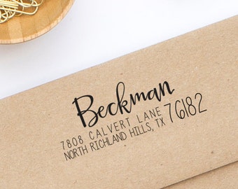Return Address Stamp, Self-Inking Address Stamp, Personalized Address Stamp - Custom Address Stamp Style No. 121