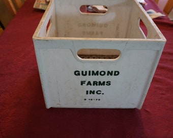 Vintage Guimond Farms Inc Milk Crate