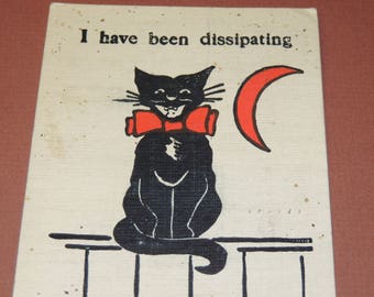 1907 Black Cat Post Card