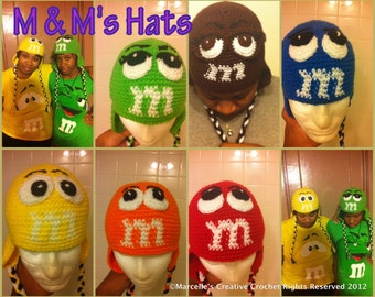 Crochet M Character beanie