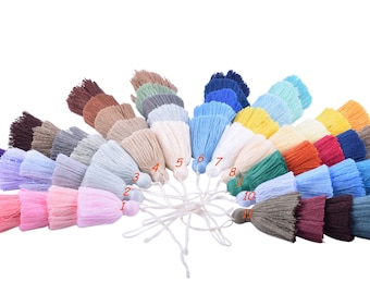 KONMAY 2pcs 4.8''(12.0cm) 5 Layers Craft Jewelry Layered Tassels with Hang Loop--11 different colors available