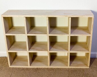 EZ Mini Cube Shelves, Wood Cube Shelves, Wood Storage Cubes for Display Shelving Shoe Rack or Wood Bookshelf, Cube Shelf Furniture