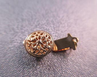 14K Gold Filled 1 Row Coin Filigree Box Clasp 1pc