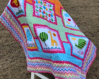 Bright Baby Quilt-Robert Kaufman Fabric