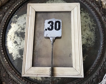 30 I Don't Miss It Antique Cash Register Thirty Cent Metal Tag Flag