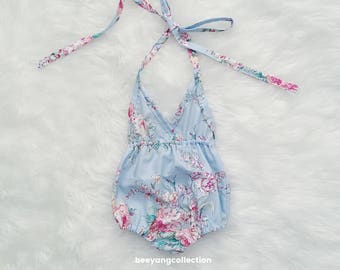 baby girl romper, baby girl clothes, baby clothes, girl playsuit, baby girl gift, photography prop, jumper, boho romper, babyshower gift