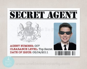 6 Secret Agent ID / Detective ID / Spy ID