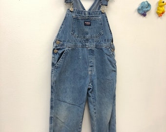 Kids overalls | Etsy Kids 1980s Osh Kosh Jean Overalls Vintage Blue Denim Overall Pants Children's Size 6 Years