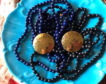 Vintage 1980s Gold Plate Earrings