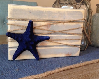 Blue starfish picture block