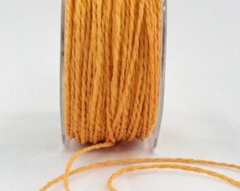 CLEARANCE - Paper Cord in Orange - 5 Yd Bundle