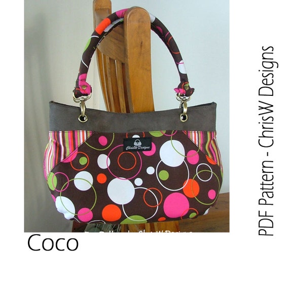 download sewing tutorial DOWNLOAD PDF via INSTANT pattern Purse sewing tutorial Handbag