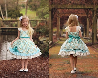 Larkin's Fancy Party Dress PDF Pattern Sizes 6-12m to 8 girls