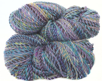 handdyed handspun superwash Merino wool yarn