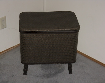 Vintage sewing box hamper Redmon crafting storage