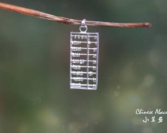 Abacus Necklace Components made with fine silver