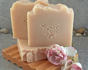 Sparkling Wine and Roses Cold Process Soap - Made with Real Sparkling Wine