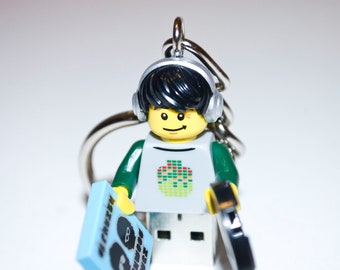 128GB DJ USB Flash Drive with Key Chain